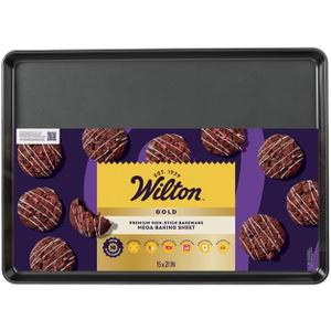 Mega Baking Sheet, 15x21 Inch Non-Stick Gold by Wilton