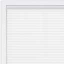 DEZ FURNISHINGS Cordless 1" Signature Light Filtering Cellular Shade, 22" W x 42" H, White