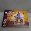 Halloween Pumpkin House Building Kit, Whimsical Halloween Building Set Dcor with Adorable Ghost and Pumpkin Toys, Cute Halloween Party Gift, Halloween Building Bricks Compatible with Lego
