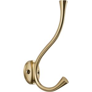 Sailing 3 Pack Coat Hooks - Champagne Bronze Coat Hooks Decorative Wall Hooks for Bathroom Living Room Bedroom Hanger for Robe Dressing Room Fitting Room