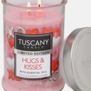 Tuscany Limited Edition Scented Jar Candle - Hugs & Kisses- 18 ounces 