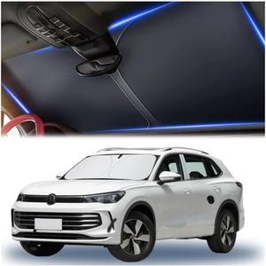 Sunshade for Car Windshield,240T Thickened Windshield Sun Shade for Blocking 99% Sunlight & Heat,Summer Car Essentials Sun Cover for Car Windshield Fits,Truck,SUV (XL (59*31.5 inch))