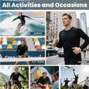 Men's Compression Shirt Long Sleeve Athletic Workout T-Shirts Top Active Sport Base Layer Undershirt Dry Fit (XL)