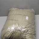 JOLLYVOGUE Olive Green King Size Comforter Sets 7 Pieces, Pintuck Bed in a Bag Comforter Set for Bedroom, Bedding Comforter Sets with Comforter, Sheets, Ruffled Shams & Pillowcases (King(102"x 90"))