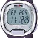 Timex Women's Ironman Triathlon Transit 33mm Resin Strap Watch (Purple/Silver-Tone)
