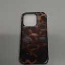 Jusy Compatible with MagSafe Brown Tortoise Shell Print Phone Case for iPhone 15 Pro, Amber Trendy Luxury Magnetic Soft TPU and Hard PC Protective Phone Cover for Women Girls - Tortoise Shell