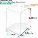 10PCS Plastic Protector Case For Booster Bundle/Build & Battle Foldable Clear Display Box Plastic Display Case Compatible with Booster Bundle Collectors Cards Protector