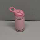 Nuby Thirsty Kids No Spill Flip-It Reflex Stainless Steel Travel Cup or Water Bottle - 10 Oz - 18+ Months - Pink - Back to School Essentials