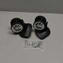 1 Pair Luggage Suitcase Wheels, Luggage Wheels Replacement Travel Suitcase Caster Wheels 360 Swivel, Trunk Luggage Wheel Spare Part Replacement for Luggage Suitcase Trolley, Mute Double Row Wheels (A57)