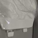 Mayfair Collins Slow Close Toilet Seat, Durable Plastic Seat with Extra Stability Bumpers and Secure Hinges, Made in USA, Round, White