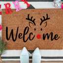 Christmas Doormat Stencils 27"x17" Large Christmas Stencils for Door Mats Holiday Stencil for Painting on Wood Doormat Canvas Window Glass Decor
