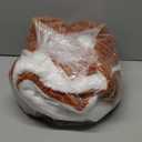 Linecooo Burnt Orange Sherpa Fleece Throw Blanket 50x60 for Couch Sofa Bed,Double Side Soft Fuzzy Cozy Plush Thick Flannel Blanket with Striped Design Gift for Mother Woman