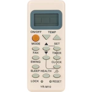 YR-M10 Replace AC Remote Control Compatible with Haier Air Conditioner YR-M09 YR-M07 YR-M05 YL-M05 HSU-09RM03/R2 HSU-12RM03/R2 HSU-18RM03/R2 HSU-24RM03/R2 HSU-09RM03 HSU-12RM03 HSU-18RM03 HSU-24RM03