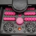 Beinilai Collapsible Foot Spa,Foot Bath with Heat and Massage and Bubble Jets,Foot Soak Tub with Six Non Motorized Rollers,Acupressure Massage Points,Red Light and Removable Pumice Stone (Dark Grey Foot Spa Kit)