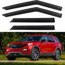 Window Visors Rain Guards for 2020-2026 Ford Explorer, Out-Channel Window Vent Wind Deflectors Visors Shades for 20-26 Explorer