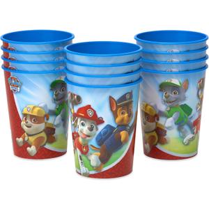American Greetings Paw Patrol Party Supplies, 16 oz. Reusable Plastic Party Cups (12-Count) (Blue)