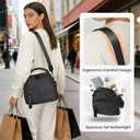 Women's Elegant Solid Color Shoulder Bag Fashionable Zipper Crossbody Bags Soft Top Handle Handbag Purse