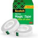 Scotch Magic Tape, Invisible, Home Office Supplies and Back to School Supplies for College and Classrooms, 2 Rolls