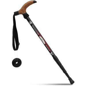 Trekking Poles, Adjustable Hiking Walking Stick, Strong Lightweight Aerospace-Grade Aluminum Alloy, Cork Grip and Quick Twist Lock for Walking Travelling Hiking (Aluminum,Aluminum Alloy,Nylon)