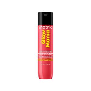 MATRIX Glow Mania Shampoo - Enhances Shine, Preserves and Protects Color Vibrancy, For Dull and Color-Treated Hair, Sulfate-Free, With Glycolic Acid & Rosehip Oil (10.1 Fl Oz)