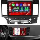 8 Core 4+64GB for Mitsubishi Lancer 2008-2017 Android 15 Car Stereo Wireless Carplay Android Auto, 10.1'' Touchscreen Car Radio with GPS, WiFi, 32EQ DSP, 59 UI, Bluetooth, FM RDS, Backup Camera