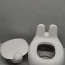 Bunny Toddler Potty Training Toilet Seat - Comfortable Toddler Toilet Seat - Easy to Clean Removable Bowl - Non-Slip Kids Potty Chair - Toddler Potty Seat for Boys & Girls (Gray)