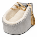 Dog Car Seat for Small Dogs Adjustable Portable Center Console Dog Car Seat Removable Cat Booster Cars Seats - Safety Belt with Cushion Anti-Collapse for Puppy Kitten Up to 15 Lb