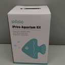 Ultra White Glass Betta Aquarium Starter Kits 1.5 Gallon Small Fish Tank, Betta Fish Tank with LED Light, Power Filter, 4mm Glass