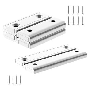 Neodymium Strong Magnets with mounting Holes,4PCS 1.50" & 2PCS 2.50" Length, 60 and 100LBS Magnet with Screws, Industrial Magnets with Holes for Tool Room,Science,Craft,Office