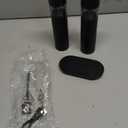 Electric Salt and Pepper Grinder Set-Rechargeable Salt and Pepper Mill Set All in One, Automatic Refillable Adjustable Coarseness Ceramic Grinder, Salt and Pepper Shakers for Kitchen Appliances (Black)