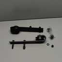 SMARTSTANDARD Sliding Barn Door Hardware Hangers 2pcs (Black) (J Shape Hangers)