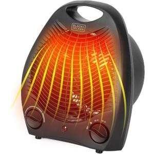 BLACK+DECKER BHD101B 1,500-Watt Personal Desktop Heater (Black)