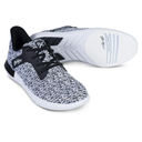 KR Strikeforce Lux Black/White Womens Athletic Bowling Shoe, 7.5