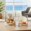 Amazing Abby - uPod - Plastic Utensil Holder (2-Piece Set), 7.5"+5.5" (H), Clear Utensil Crock and Flatware Caddy, Cooking Utensil Organizer for Kitchen Countertop, BPA-Free, Shatter-Proof (Not Glass)