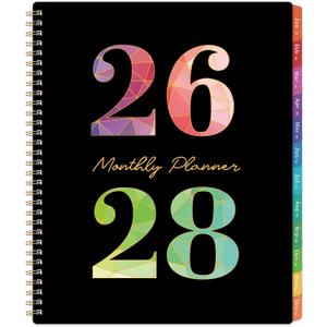 2026-2028 Monthly Planner - 3 Year Monthly Planner 2026-2028, Jan. 2026 - Dec. 2028, 36 Months Calendar with Colorful Tabs & Inner Pocket, 9" x 11"