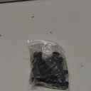 M8 x 55mm Flanged Hex Head Bolts Flange Hexagon Screws, Grade 10.9 Alloy Steel, Black Oxide Finish, Partial Thread, 10 PCS