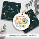 10 x Retirement Ornament 2025 - Retirement Gifts for Coworker, Employee, Boss, Teacher, Nurse, Funny Farewell Retired Gifts, First Retired Ornament - Ceramic Christmas Ornament for Tree Decor