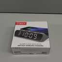 Timex Alarm Clock with Wireless Charger for iPhone, Android, and AirPods - Black (TW14B)
