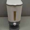 Lifewit Rice Dispenser 25 Lbs(11.3kg), Rice Storage Container Sealed Moisture Proof with Measuring Cup for Kitchen Pantry Household, BPA-Free (Light Grey)