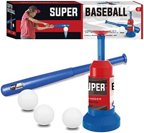 Little Bado Kids Baseball Tee, T Ball Set for Kids and Toddlers, Includes 3 Balls, Teeball Batting Tee, Outdoor Sport Toy Tball Games for Boys & Girls, Ages 3-12 Years