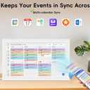 Digital Calendar, 15.6-inch Smart WiFi Electronic Calendar Wall Planner & Chore Chart, Interactive Touch Screen HD Display for Family Schedules, Meal Plan, Photo Display, Desktop & Wall Mountable