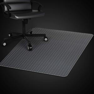 Azadx Clear Office Chair Mat for Low, Standard and No Pile Carpeted Floors, Plastic Computer Desk Chair Mat on Carpet for Easy Rolling, Durable Carpet Protector Mat (36 x 48'' Rectangle) (36" x 48'' For Carpet)