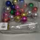 Christmas Ball Ornaments 60mm 24ct Essential Tree Balls Decorations Shatterproof Decor Plastic Christmas Ornaments Balls Party Decorations (Glitter-6cm/6color)