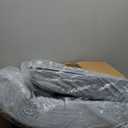 HOMBYS Recliner Seat Cushion with Lumbar Supportive Pillow Extra Large Non-Slip Seat Cushion with Back Support Cushions (Light Grey), 20"D x 20"W x 4"H