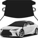 EcoNour Car Snow Cover Compatible for Lexus is 300 | Windshield Cover for Ice and Snow with S-Hook Straps | Heavy-Duty 600D Oxford Winter Car Cover, Waterproof & Anti-Slip