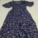 Surplice Front Ditsy Floral A-line Dress, S