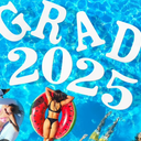 Arrowbash Large Grad Prom 2025 Floating Letters 20 x 15 Inch Pool EVA Foam Letters 2025 Graduation Pool Party Decorations Congrats Grad Party Decor