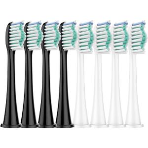 8Pcs Toothbrush Replacement Heads Compatible with Philips Sonicare Electric Toothbrushes Snap-on Handles (Multi-Colored)