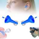 Reusable Self-Adaptive Liquid Earplugs – Ultra-Comfy Fluid Inflatable Earplug, Silicone Inflatable Ear Plugs for Work Noisy Place, Waterproof Inflatable Earplugs