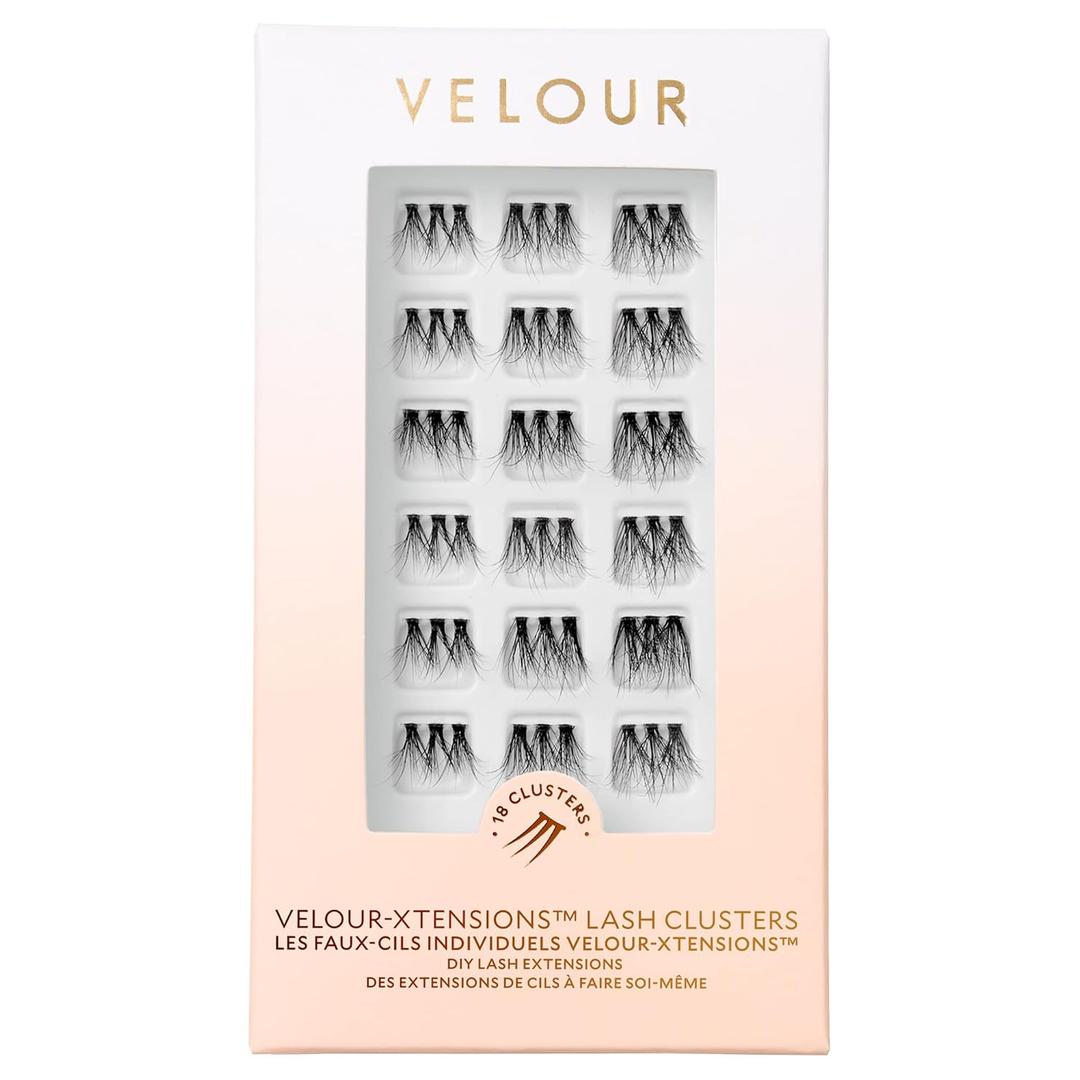 Velour Xtensions Eyelash Refills - False, Individual Vegan Lash Extensions - Lightweight, Fluffy, Reusable, Handmade Lashes - Wear up to 3 Weeks, Lash Clusters, Soft and Comfortable, All Eye Shapes
